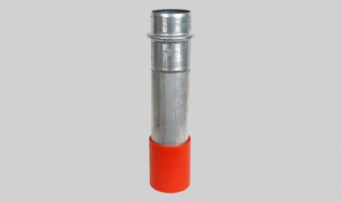 Aluminum Dig Tubes 120 Wall - 8" Male Bush Hog x Urethane Tip